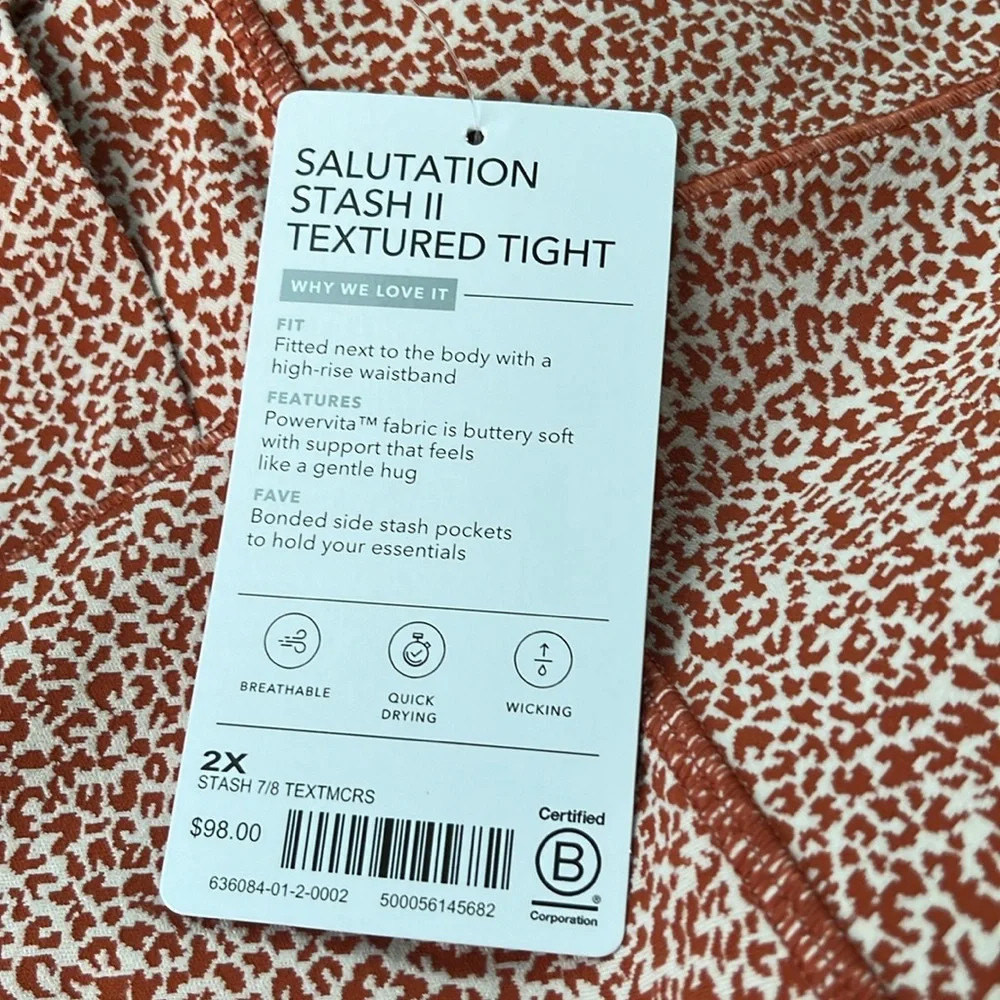 ATHLETA SALUTATION STASH II TEXTURED TIGHT - Picture 12 of 13